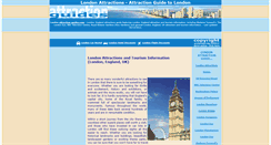 Desktop Screenshot of london.attraction-guides.com